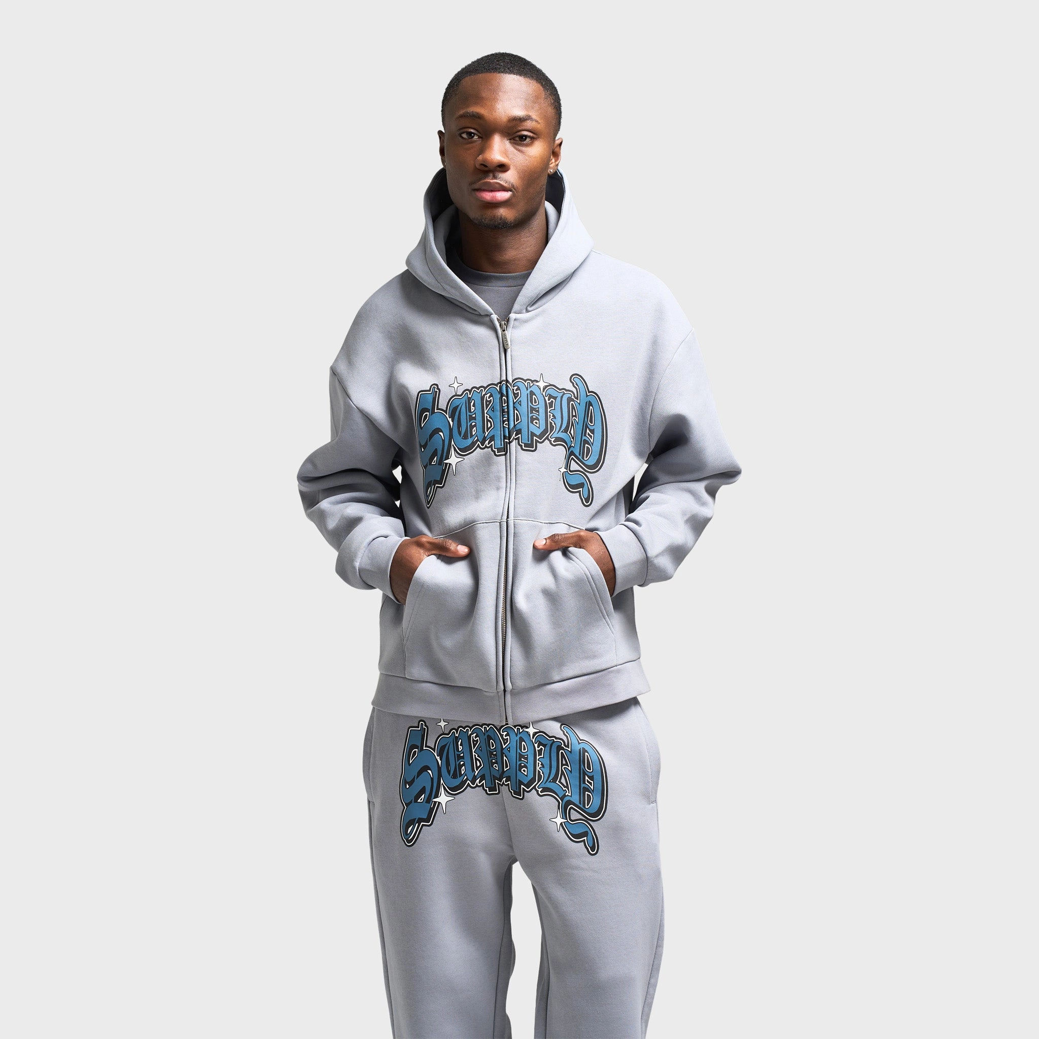 Supply & Demand Brandon Full Zip Hoodie / Grey Warm Lining
