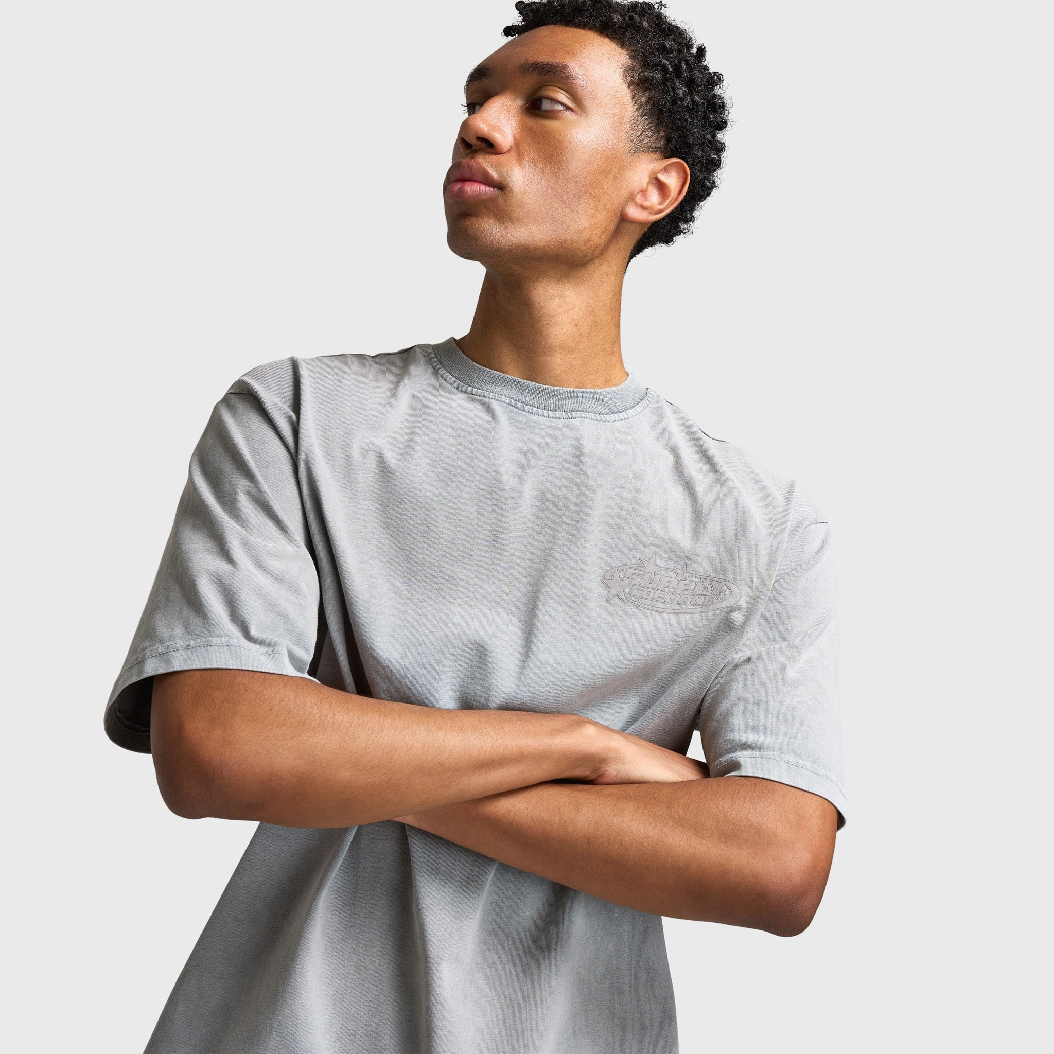Supply & Demand Fracture Tee / Washed High Rise Dynamic Armholes mining