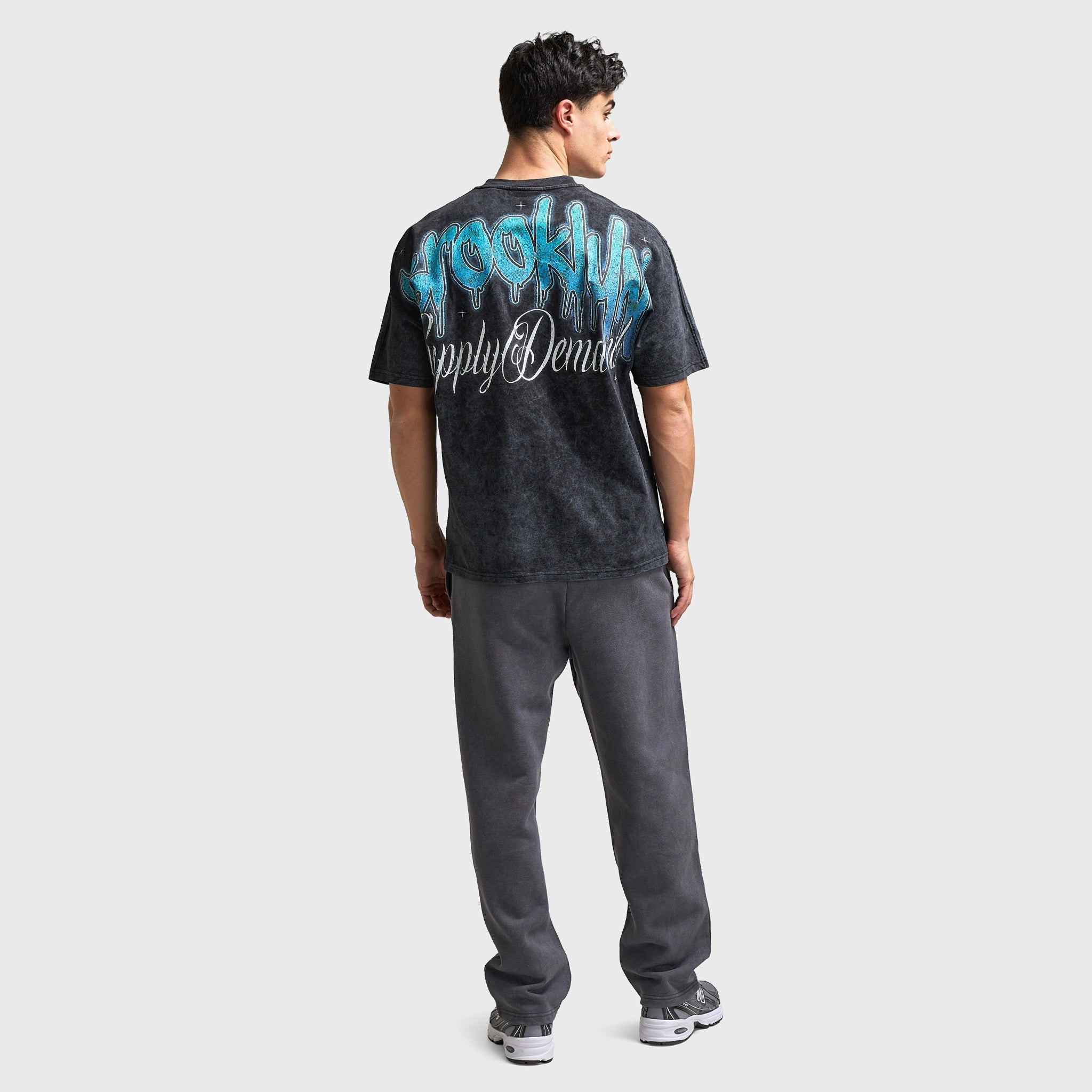 Supply & Demand Irvine Graphic T-Shirt / Washed Black vibration - resistance test passed Seamless Design