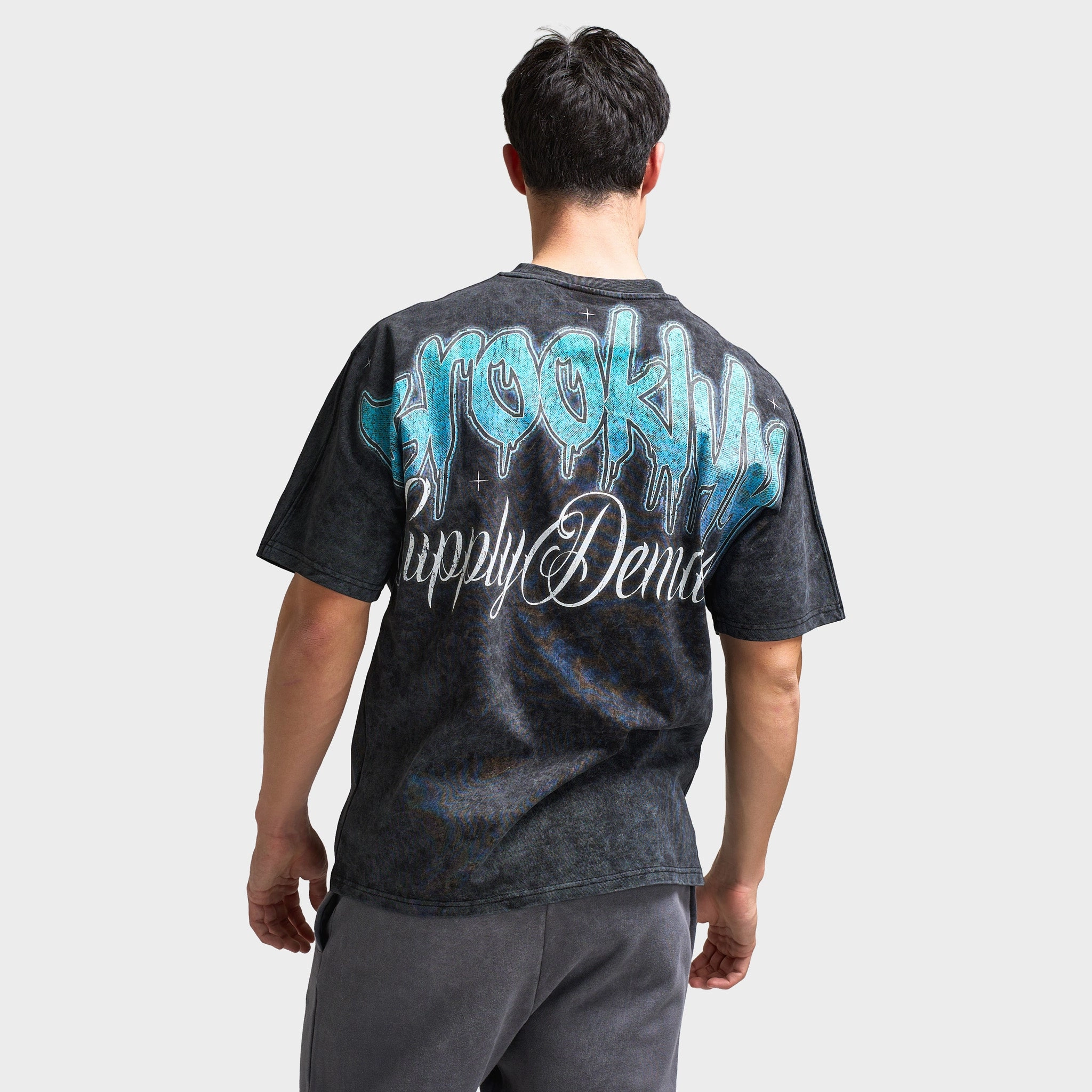 Supply & Demand Irvine Graphic T-Shirt / Washed Black high - precision