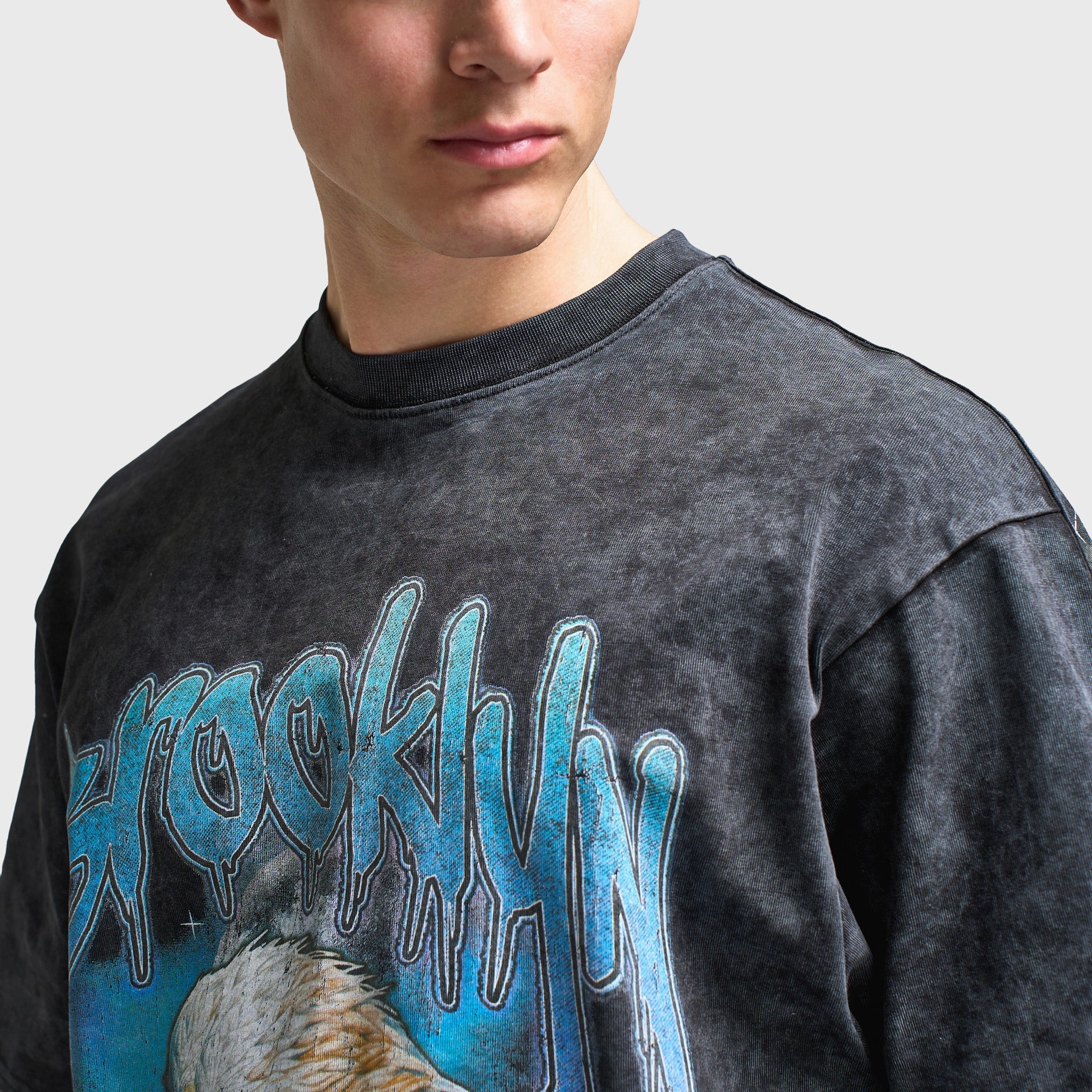 Supply & Demand Irvine Graphic T-Shirt / Washed Black Quick Smooth