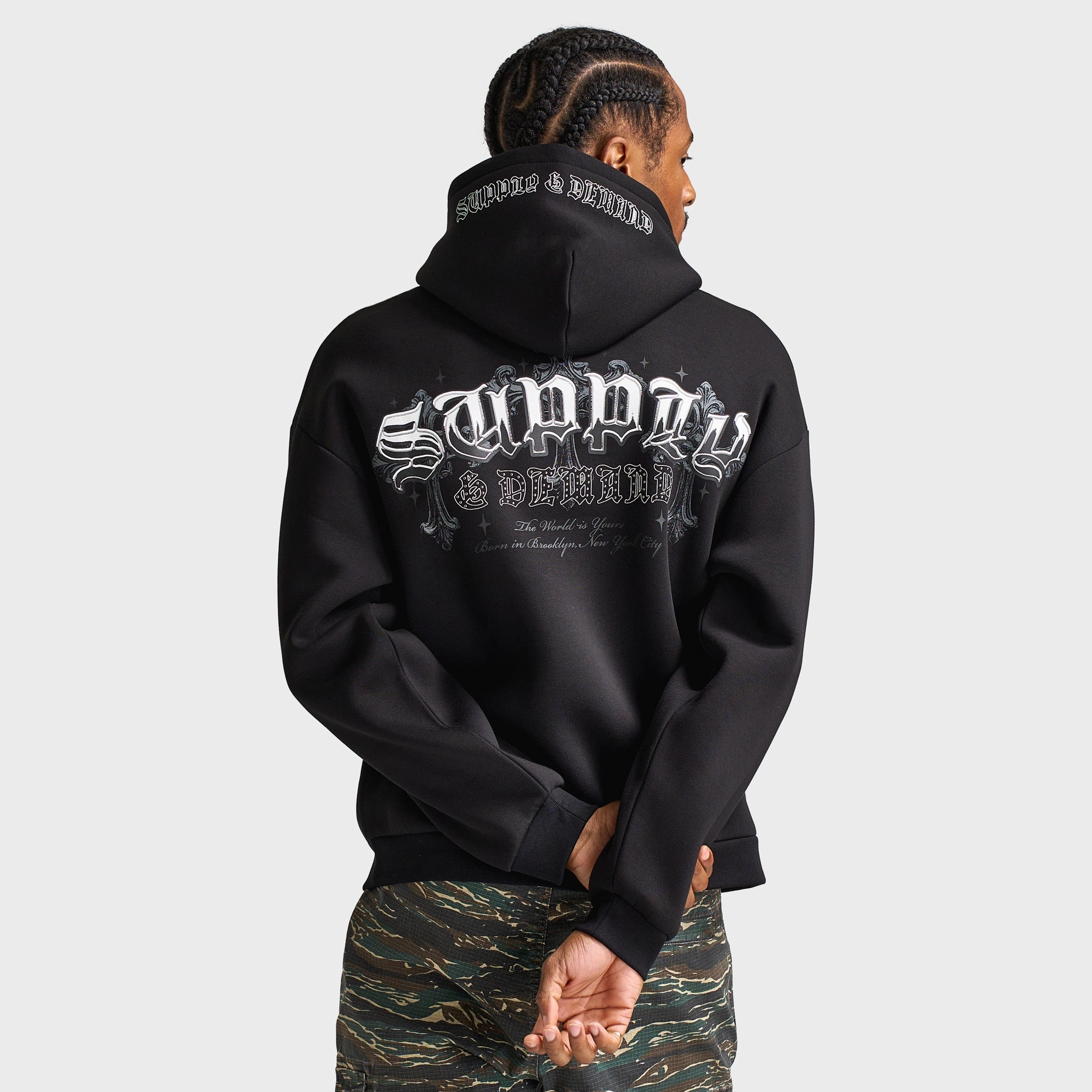 Lightweight Design Supply & Demand Lamar Hoodie / Black