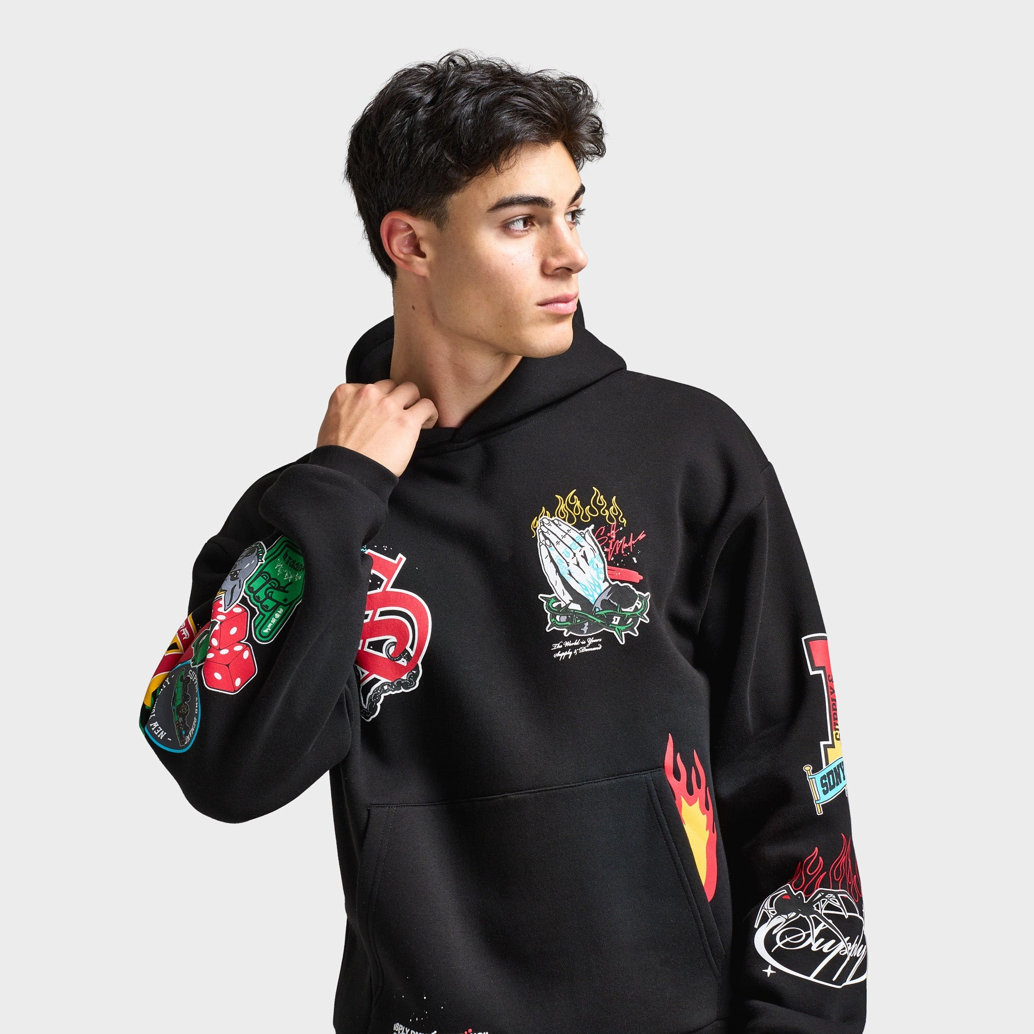 LaserCut Vents High End Look Supply & Demand Maples Hoodie / Black