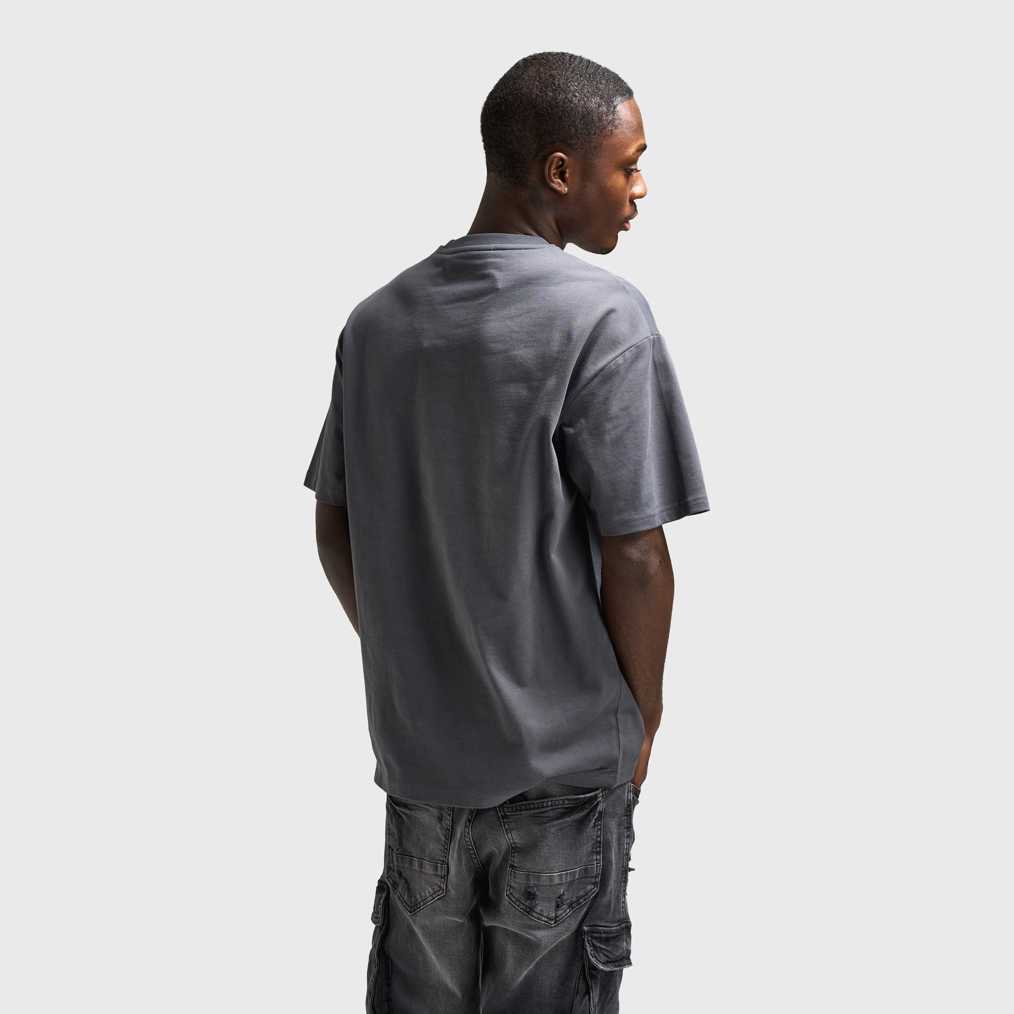 vertical placement Laser Cut Edge Detailing Supply & Demand Pegasus Graphic T-Shirt / Irongate