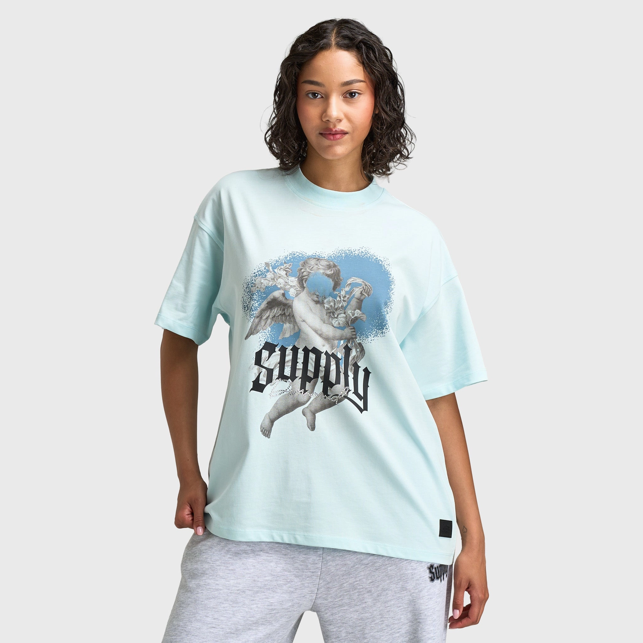 Cozy Layers Summer Style Supply & Demand Women's Lucid T-Shirt / Saltwater Slide