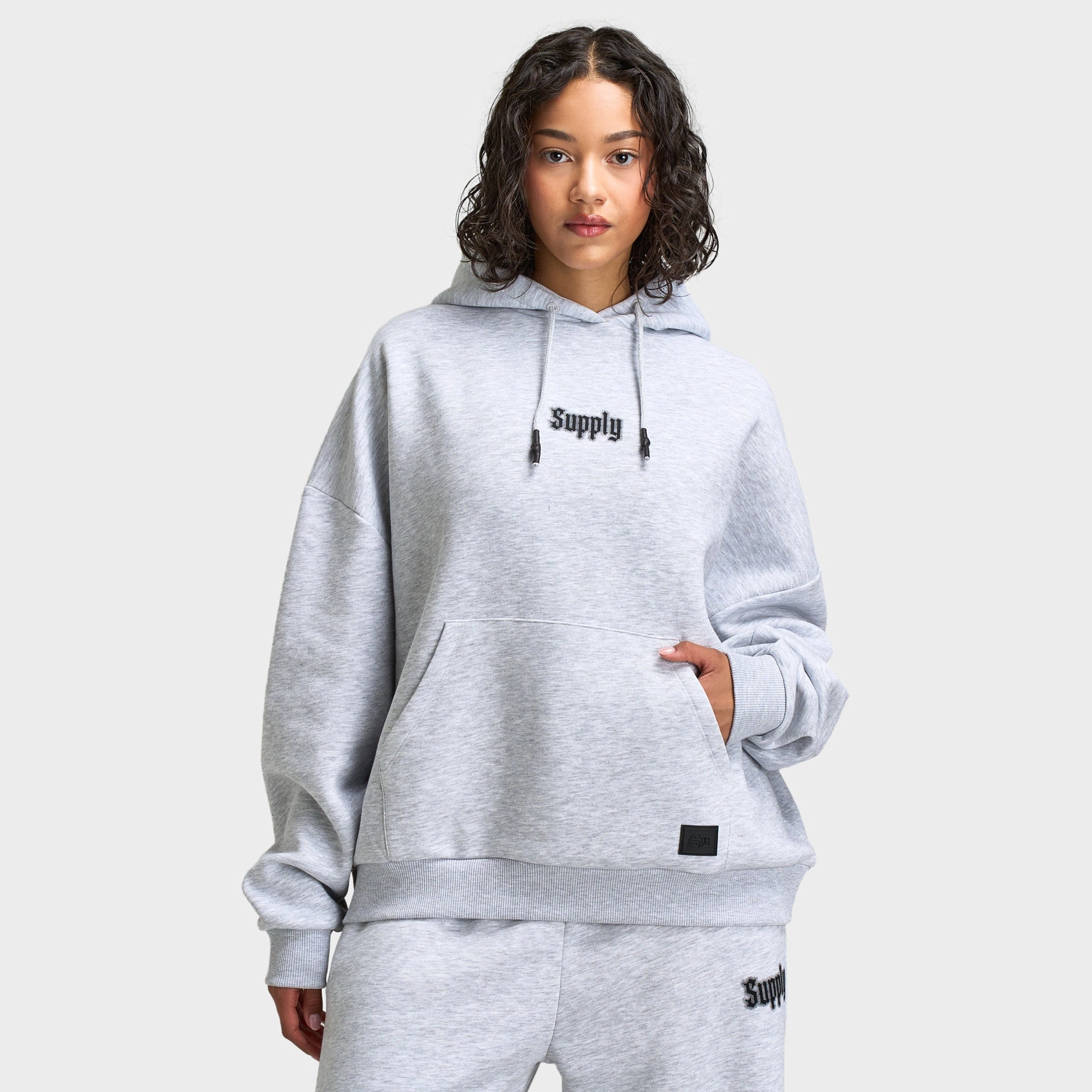 Supply & Demand Women's Wings Pullover Hoodie / Light Grey Mold resistant