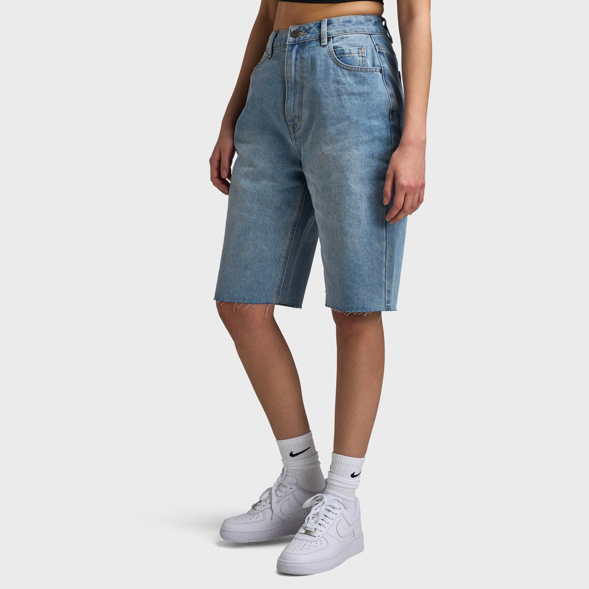 quick dry Comfortable clothing Supply & Demand Womens' Bleek Denim Shorts / Light Wash Denim