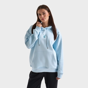 Hypoallergenic Fiber Filling Playboy Butterfly Diamonte Hoodie / Nantucket Breeze