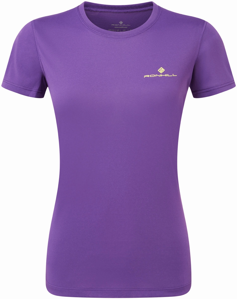 Ronhill Core Short Sleeve Womens Running Top - Purple Light Fashion