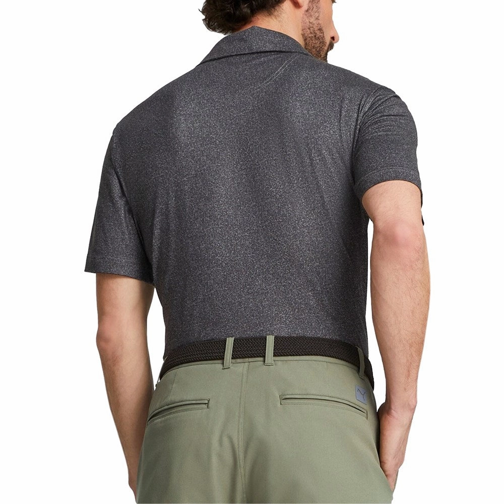 Puma Cloudspun Primary Golf Polo Shirt - Puma Black Stylish Comfort