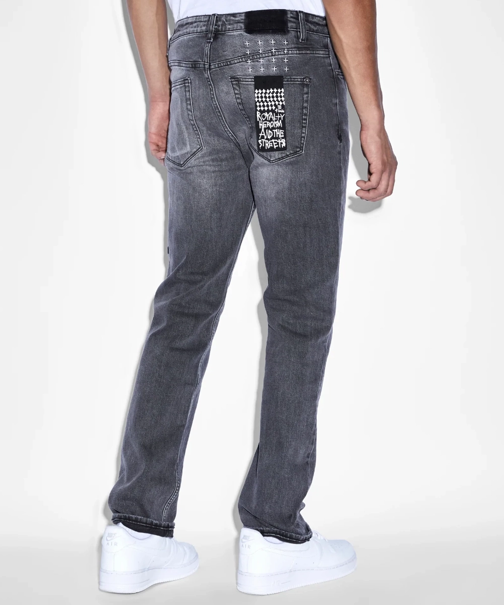 Fairy Core Ksubi Hazlow Skar Denim Jeans (Black)