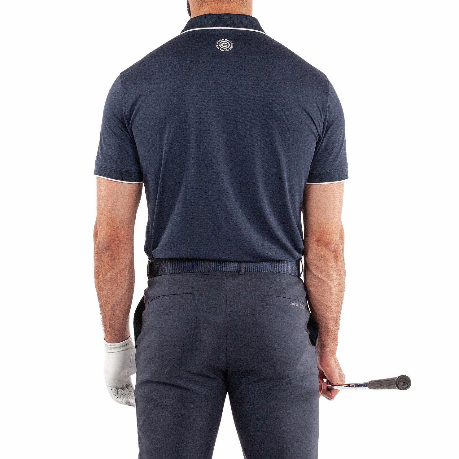 Galvin Green Marty Golf Shirt - Navy Durable Ribbed Cuffs Corporate Dress Code