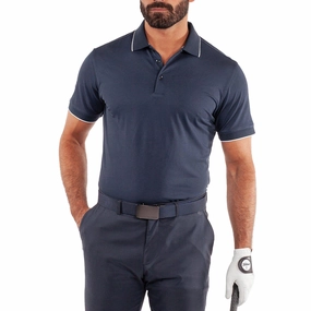 ComfortStretch Collar Galvin Green Marty Golf Shirt - Navy