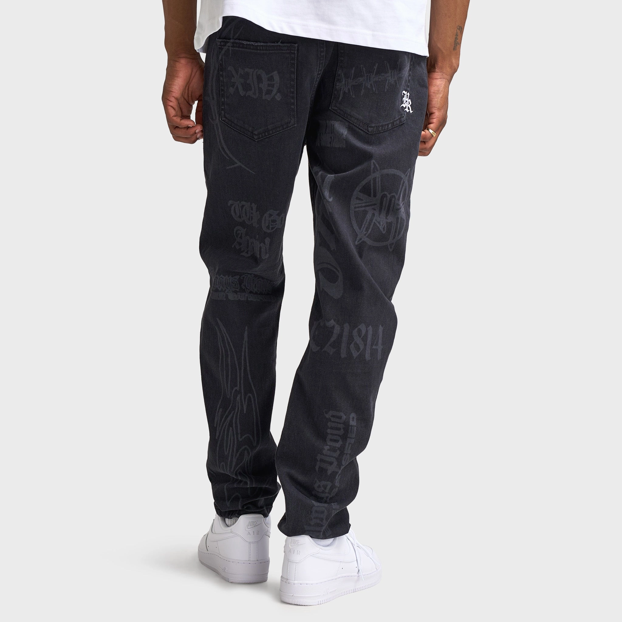 hiking clothes EcoDye Colorfast Technology Hoodrich Ironchrome Denim Jeans / Black