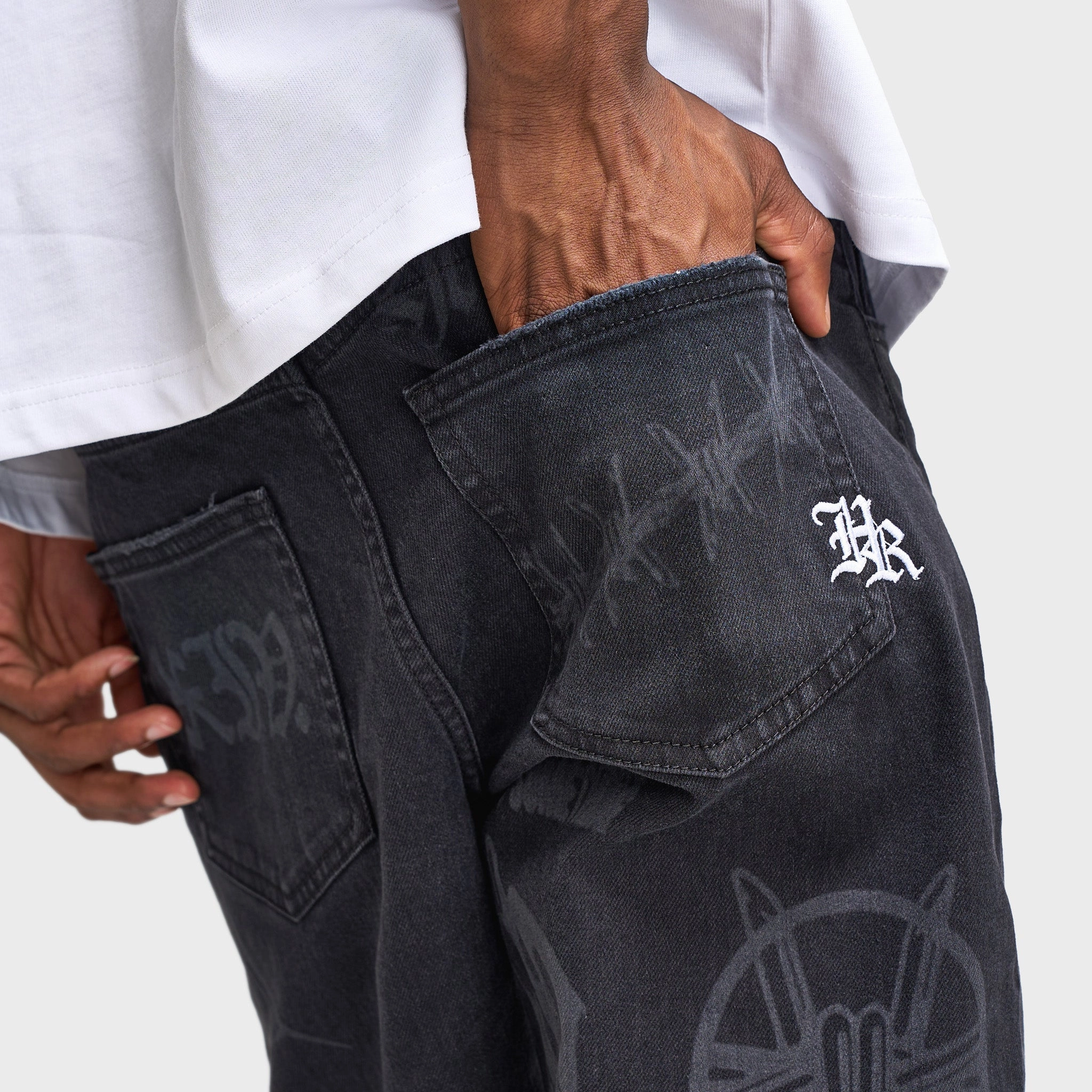 Hoodrich Ironchrome Denim Jeans / Black Casual Activewear