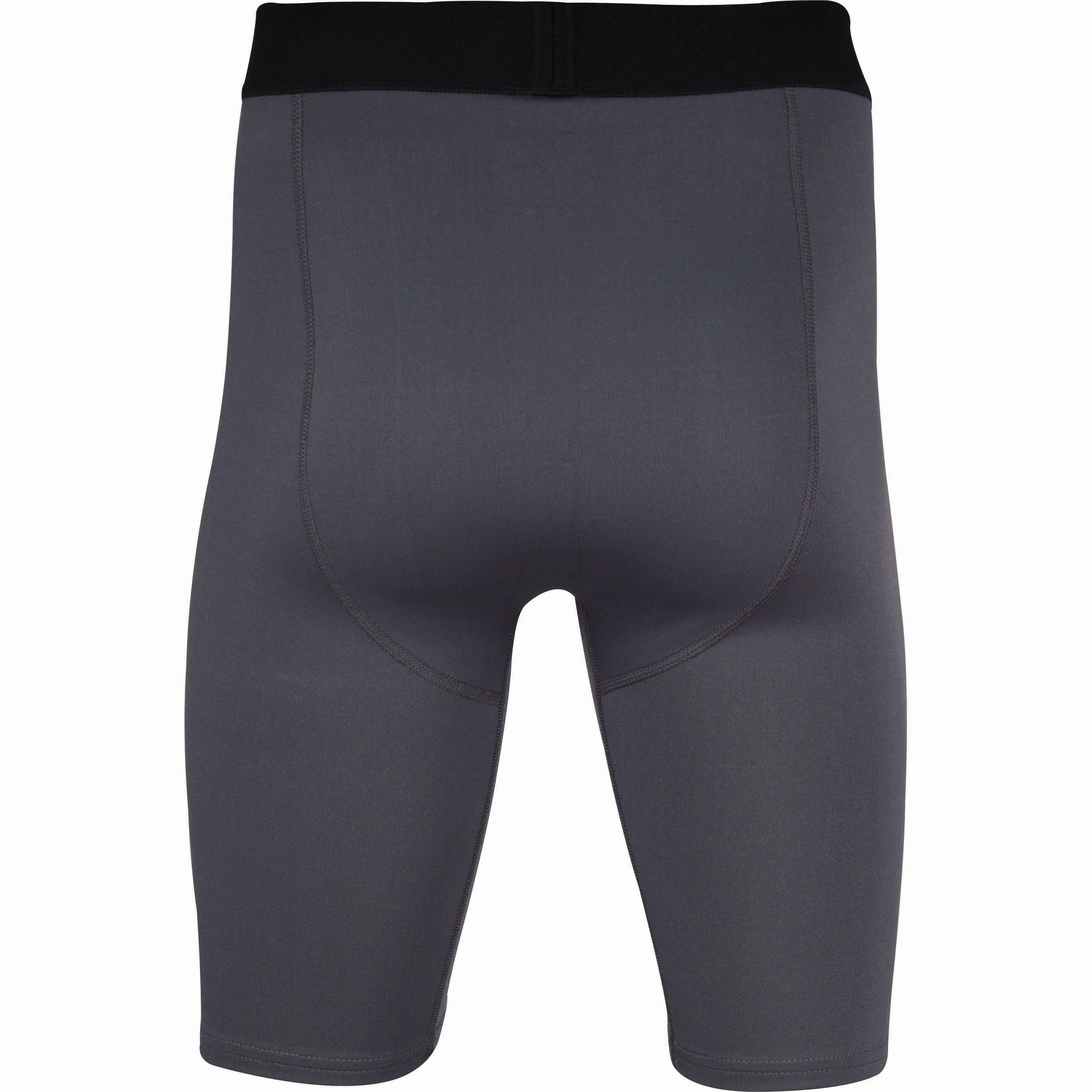 elastic waistband Four Way Stretch Fabric More Mile Warrior Baselayer Mens Short Running Tights - Grey