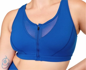 Speed Soul Tagless Design Sweaty Betty Power Icon Womens Sports Bra - Blue