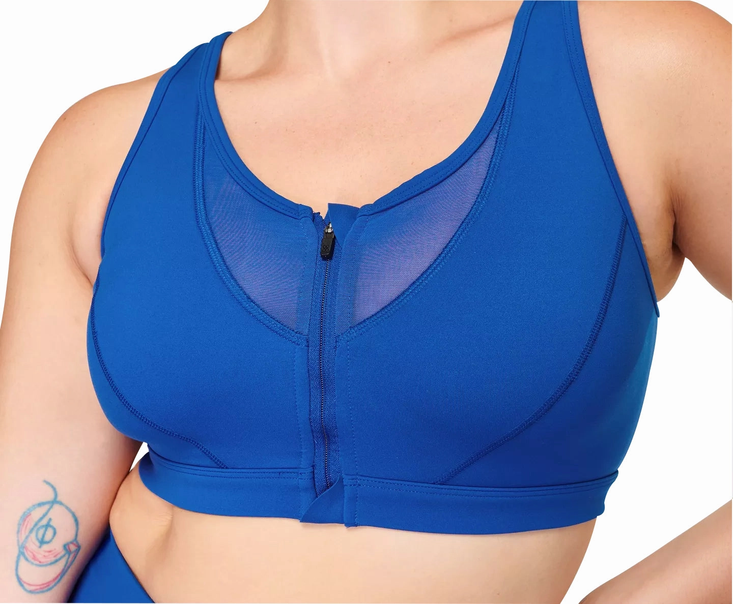 Speed Soul Tagless Design Sweaty Betty Power Icon Womens Sports Bra - Blue
