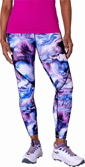 ReinforcedStitching Commute Ease Sweaty Betty Power Pro 7/8 Womens Training Tights - Blue