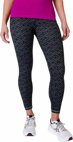 Sweaty Betty Power Pro 7/8 Womens Training Tights - Grey GentleWaistband SweatAbsorbentLining