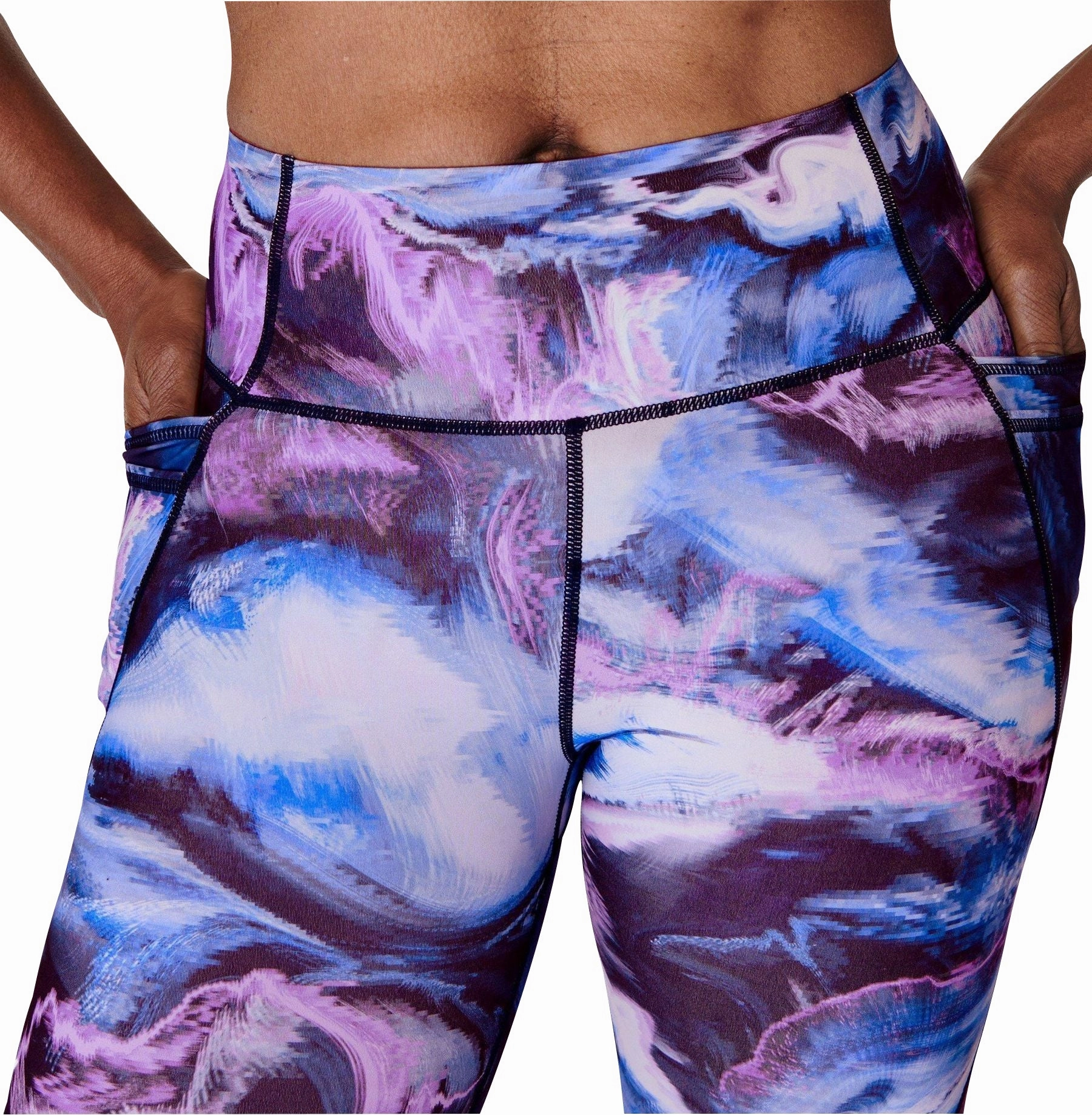 Sweaty Betty Power Pro Womens Long Training Tights - Blue Beauty Glow