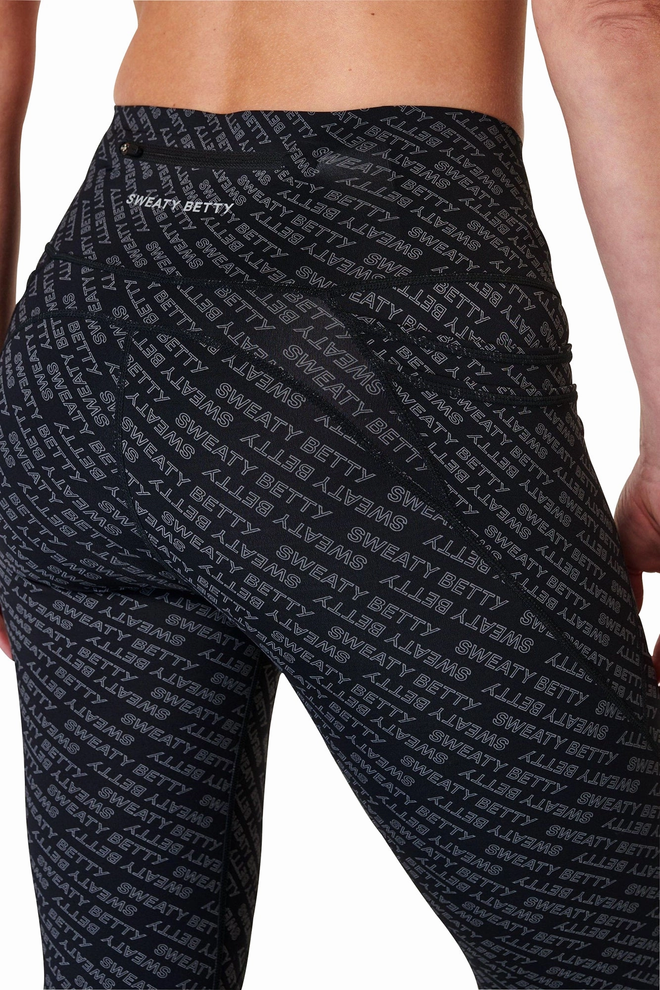 Sweaty Betty Power Pro Womens Long Training Tights - Grey SustainableYarnBlend Trend Base