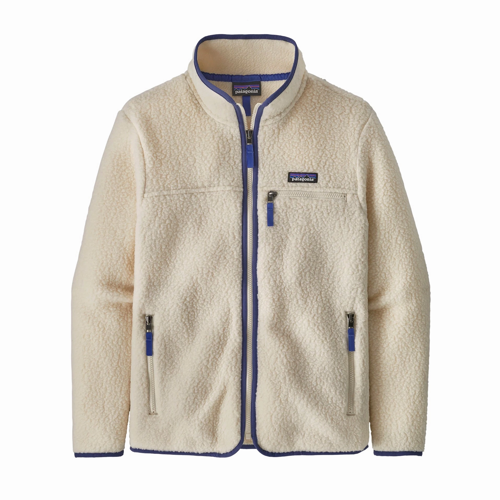 Patagonia Women's Retro Pile Fleece Jacket Natural Royal Charm