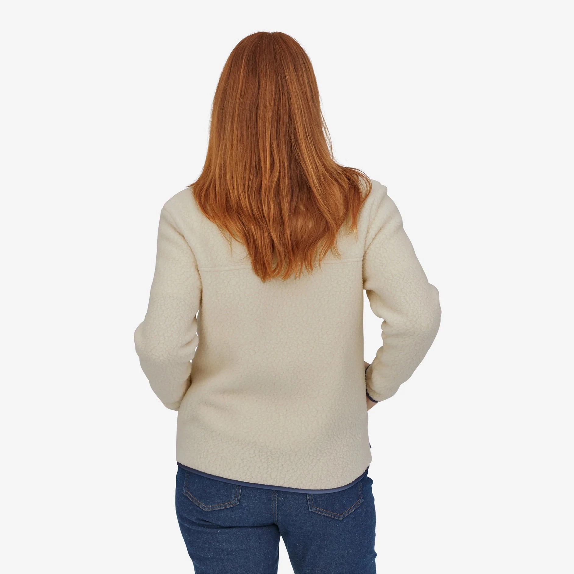 Patagonia Women's Retro Pile Fleece Jacket Natural Ethical Mode Antistatic