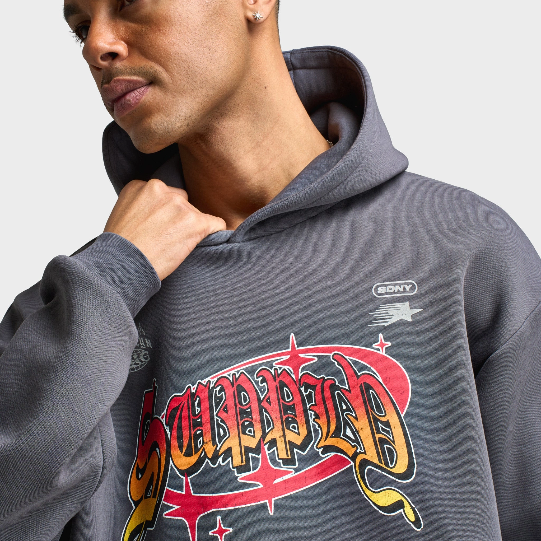 Supply & Demand Ashburn Pullover Hoodie / Dark Grey Abrasion Resistant Edging