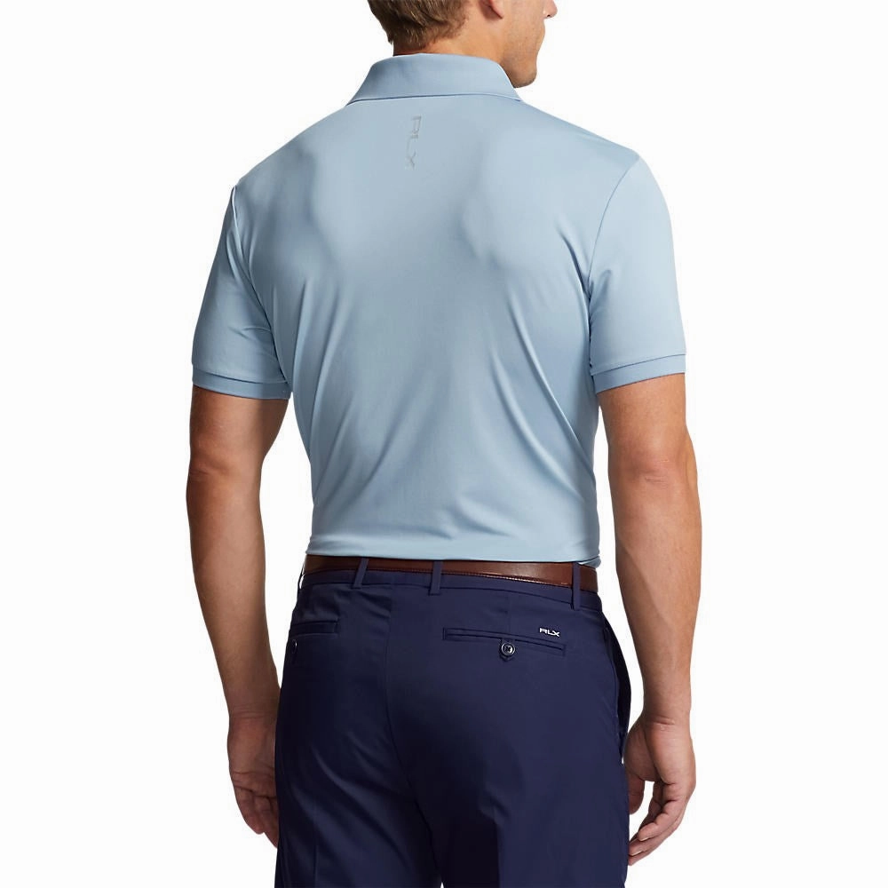 RLX Ralph Lauren Solid Airflow Performance Polo Golf Shirt - Vessel Blue Urban Chic