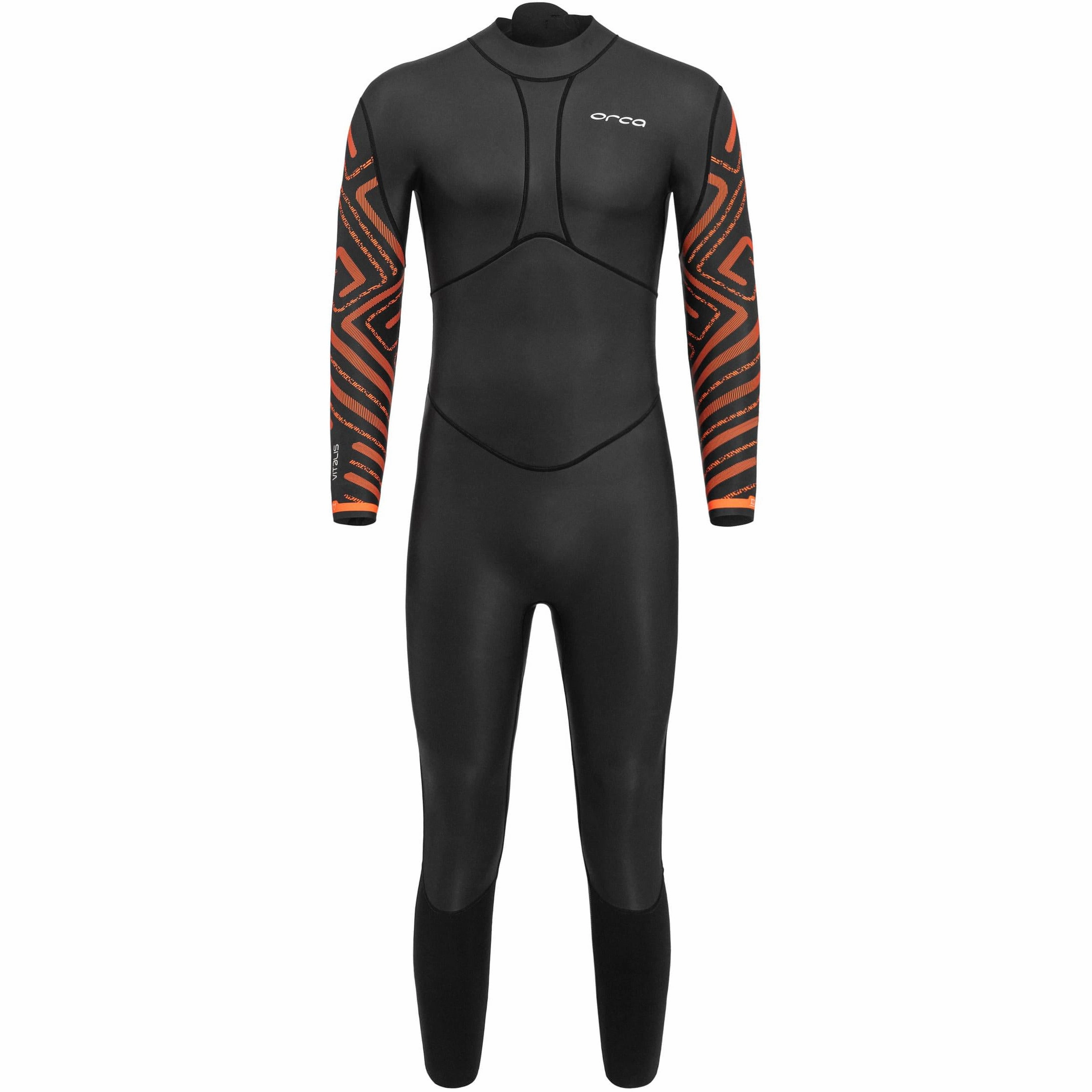 BalancedDrape LowMaintenanceFabric Orca Vitalis Breaststroke Openwater Mens Wetsuit - Black