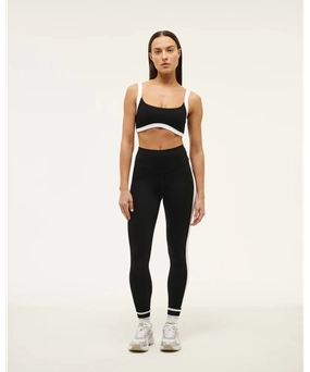 Shimmer Core P.E Nation Free Play 2 Full Length Legging (Black/Optic White)