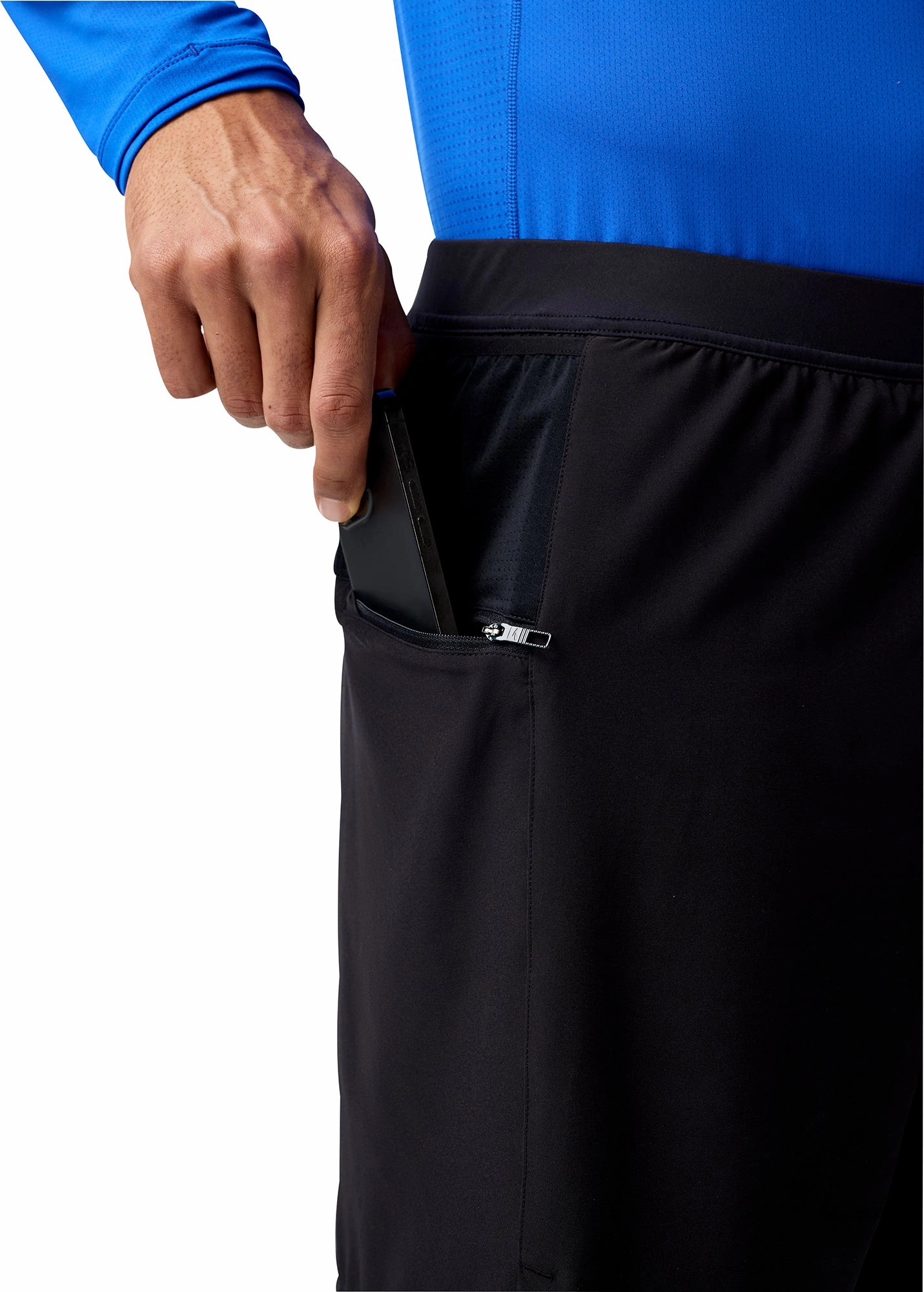 Stay Cool Retro Style Brooks 7 Inch Journey 2 In 1 Mens Running Shorts - Black
