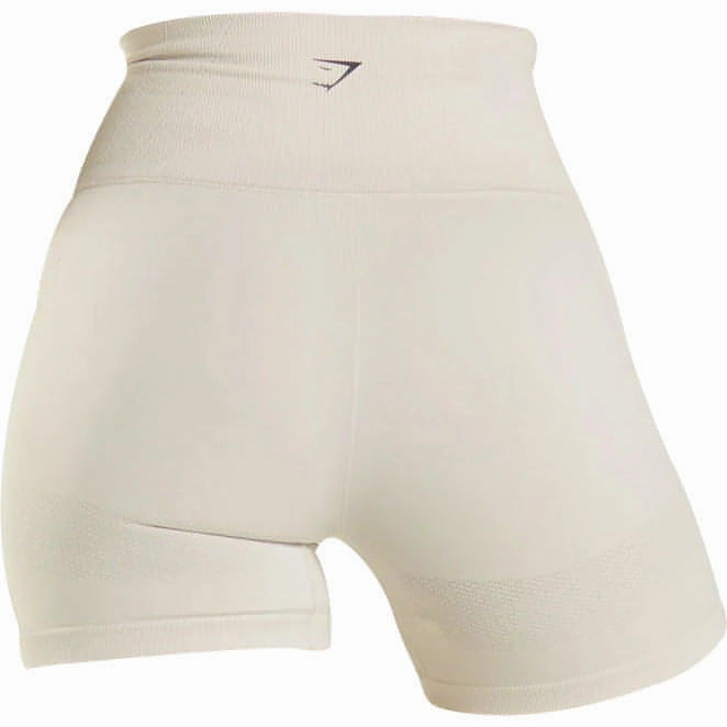 Earth Fit Gymshark Energy Seamless Womens Short Training Tights - Beige