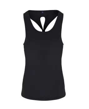 Women's Yoga Knot Vest | BLACK Lightweight insulation Quiet Core