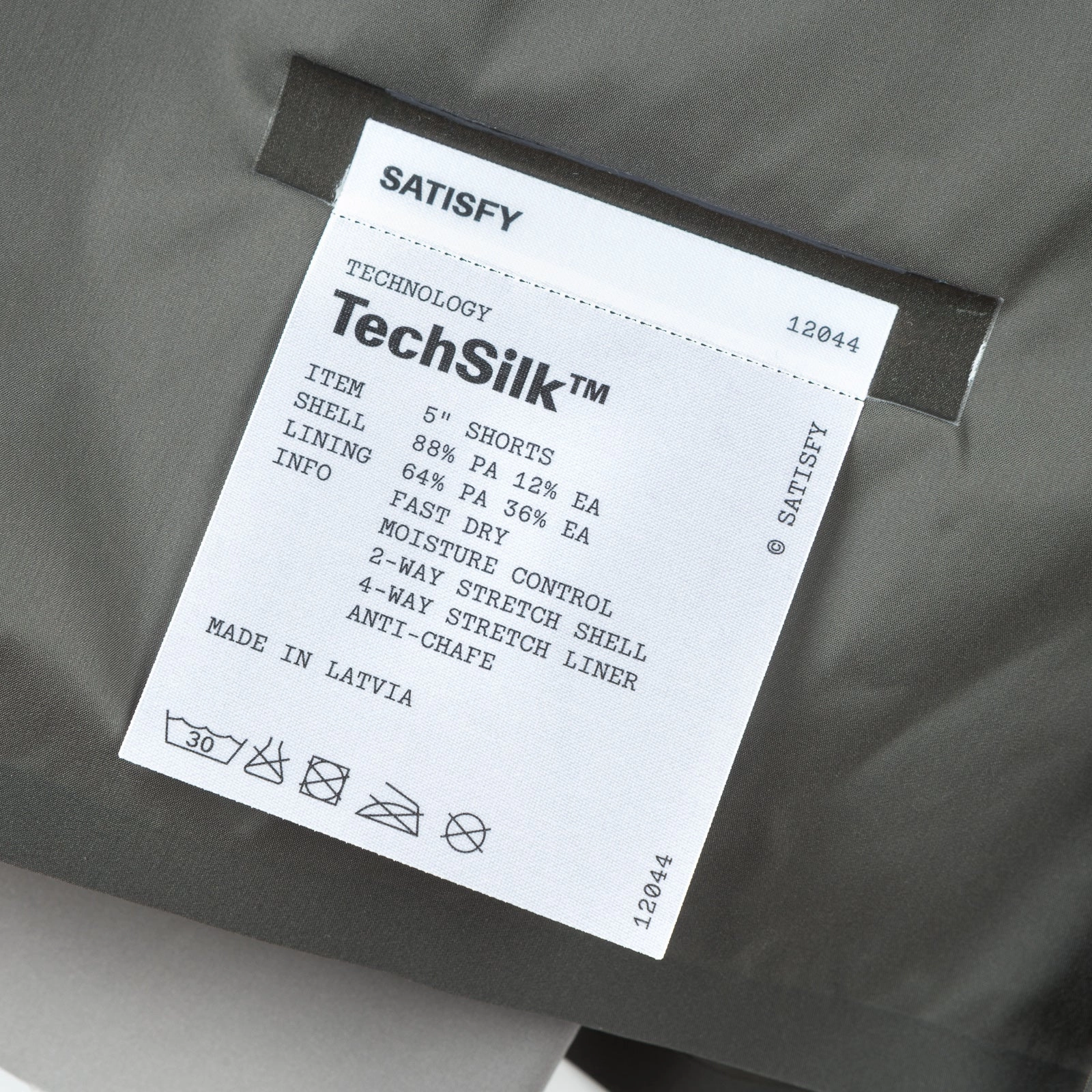 TechSilk 5 Inch Shorts Raven Translucent Soul Breathable Stretch Fabric