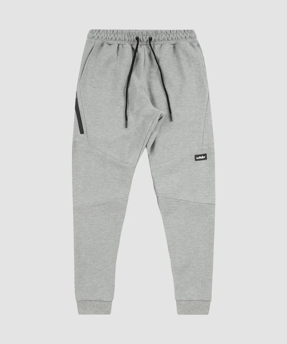 MoistureWicking WNDRR Hoxton V2 Tech Trackpants (Grey Marle)