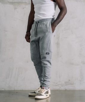 WNDRR Hoxton V2 Tech Trackpants (Grey Marle) Active Ease