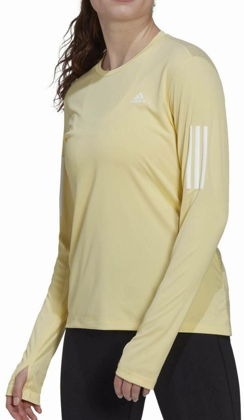 Designer Thick adidas Own The Run Long Sleeve Womens Running Top - Yellow