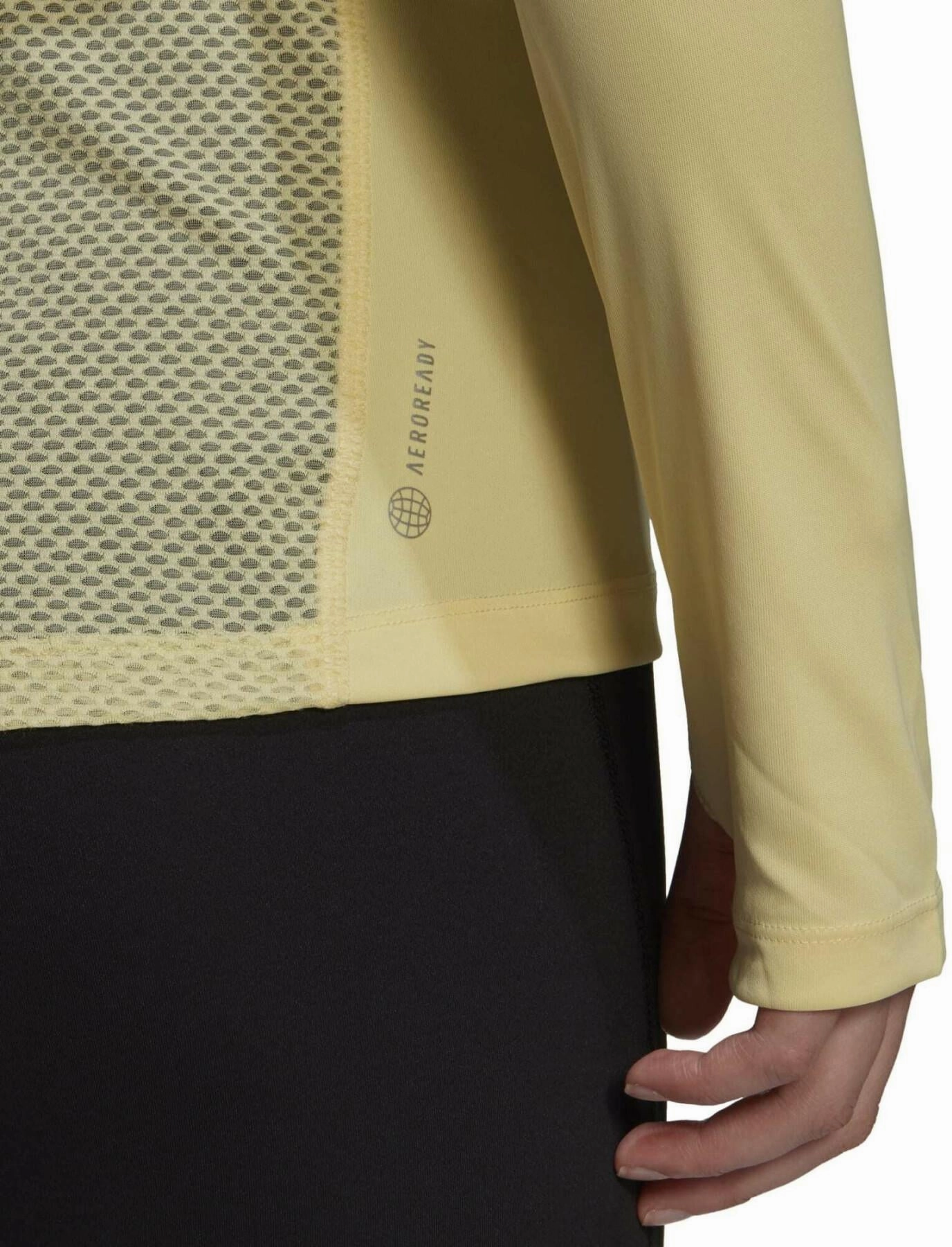 adidas Own The Run Long Sleeve Womens Running Top - Yellow Budget - friendly