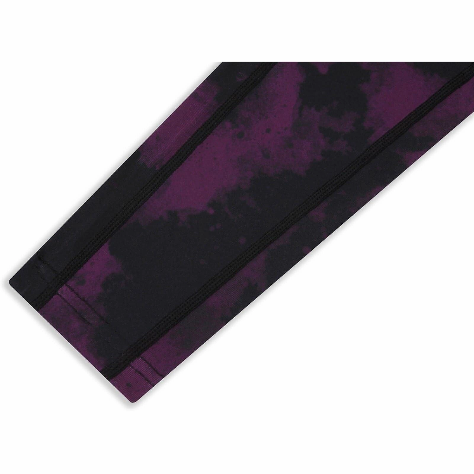 TCA Supreme Graphic Womens Long Running Tights - Purple Loungewear Unlined