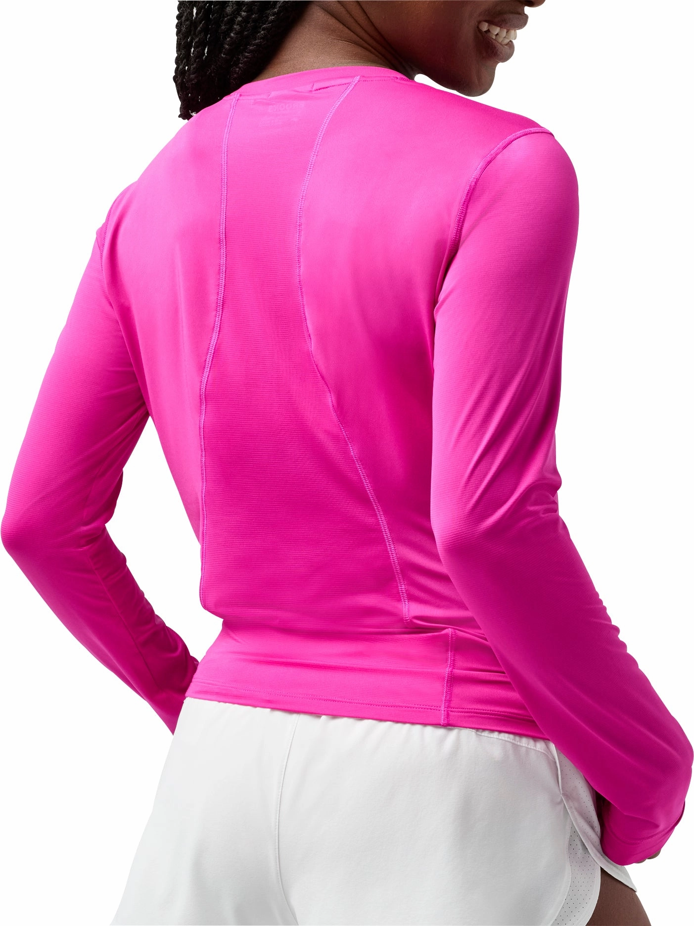 Custom made Brooks Sprint Free 3.0 Long Sleeve Womens Running Top - Pink