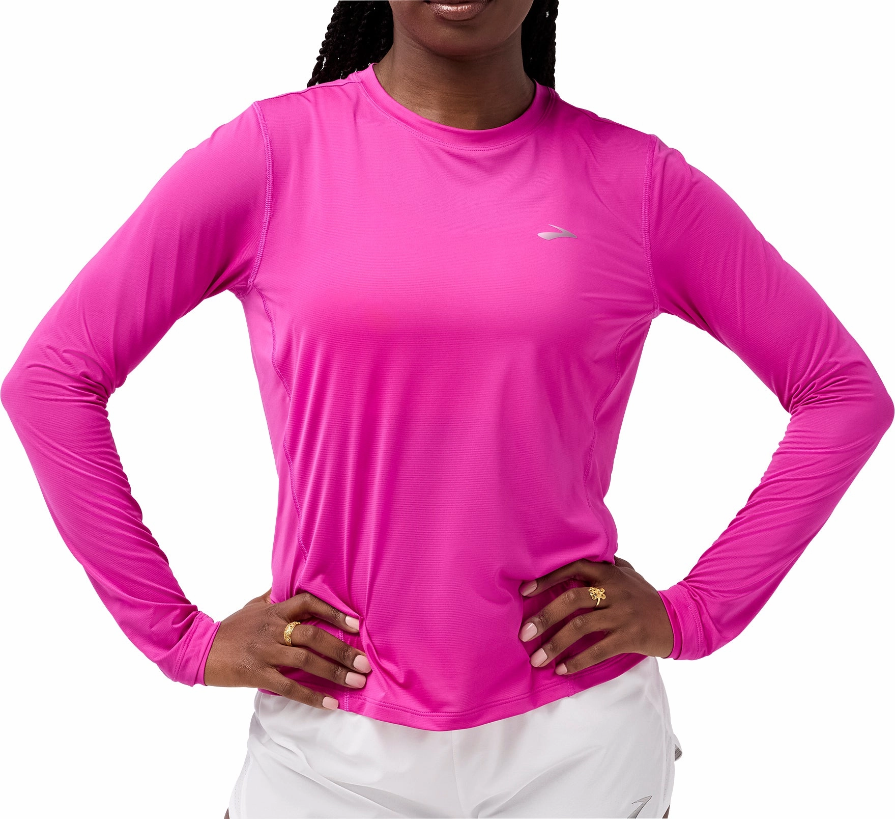 Urban Performance Brooks Sprint Free 3.0 Long Sleeve Womens Running Top - Pink