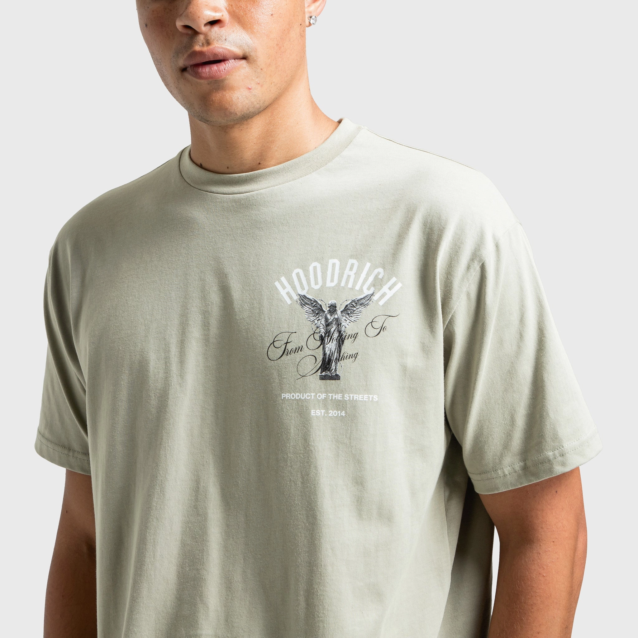 Hoodrich Vital T-Shirt Abbey Stone / White - Black Heavy - duty Security - enhancing