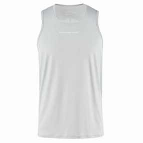 Pure Linen Blend Men's Ultralight Aloe Singlet Granite