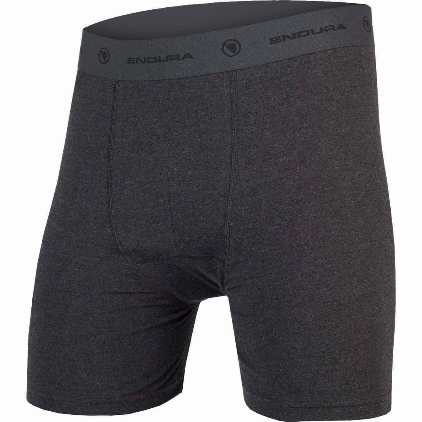 Layered Panel Design Endura Bike (2 Pack) Mens Boxers - Grey