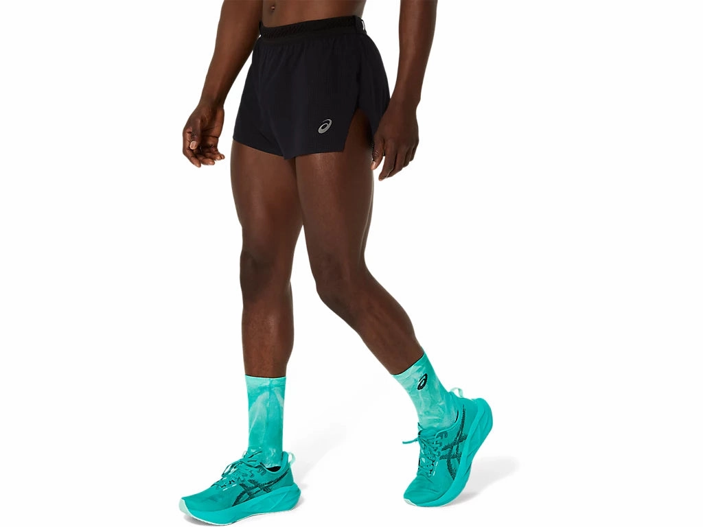 Asics Men's Metarun Split Shorts AntiSlipWaistband MultiPocket