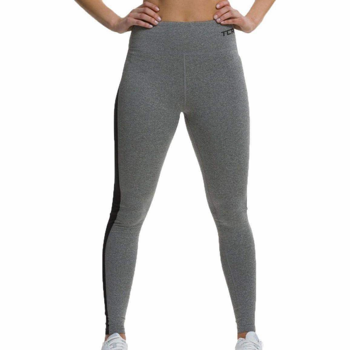 Compression-effect-quality Warm TCA Balance Womens Long Running Tights - Grey
