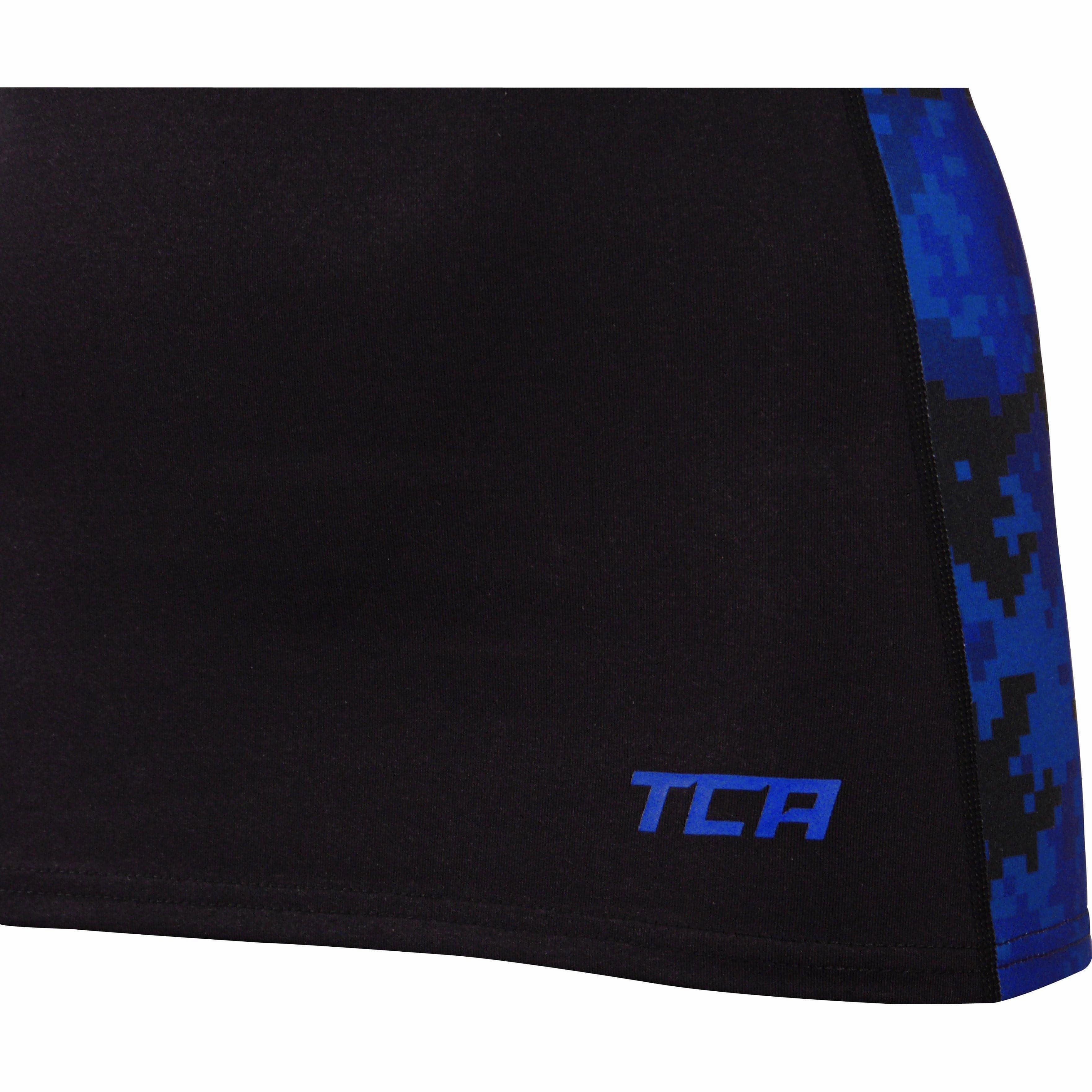 TCA Camo Print Womens Running Vest Tank Top - Black Shrink Resistant Fabric