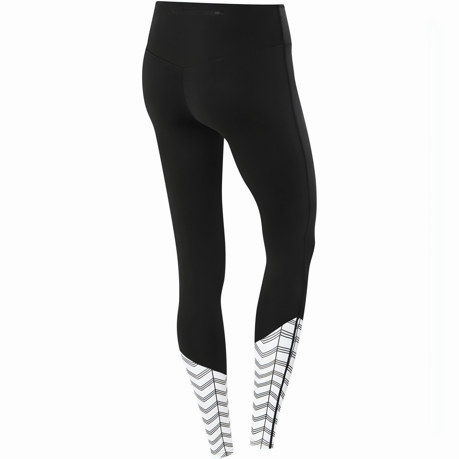clip venue TCA Impulse Printed Womens Long Running Tights - Black
